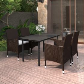 Stylish patio dining set 1 x Table4 x Chair4 x Seat cushion